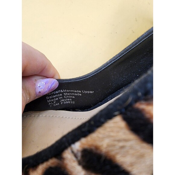 Alfani Women’s Leopard Print Pumps Size 7.5M Haircalf Jeules - Picture 6 of 6